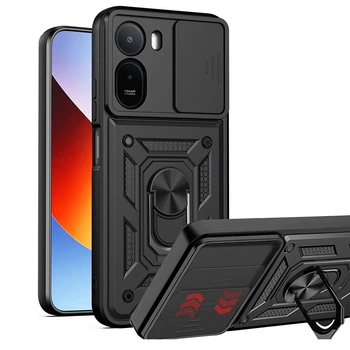 Чехол Fiji Camera Defence для Xiaomi Redmi A7 Pro бампер с защитой камеры и подставкой Black
