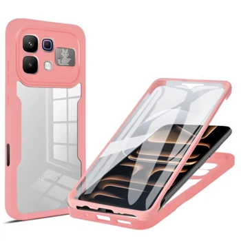 Чехол Double Shield 360 для Infinix Note 60 / Note 60 Pro с защитой со всех сторон pink
