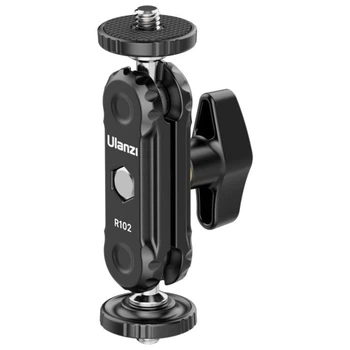 Кріплення кронштейн з подвійна кульовою головкою Ulanzi R102 1/4'' для камер, світла, мікрофонів