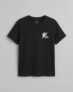 Дитяча футболка для хлопчика H&M 134-140 см Чорний (25072410A5)