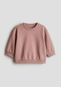 Дитячий світшот для дівчинки H&M 104 см Кавовий (25101501B2)