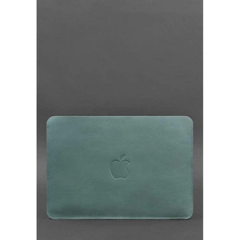 Кожаный чехол для MacBook 13 из натуральной кожи Краст конверт защитный для MacBook Air и Pro бирюзовый 70000