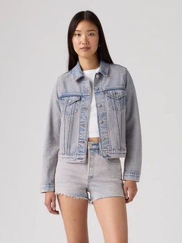 Джинсова куртка жіноча Levi's 180283064 L Блакитна (1160256075)