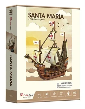 3D пазл Санта-Мария 93 элемента пенокартон 26х12х32 см