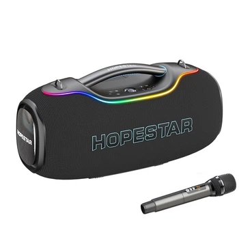 Портативна колонка Bluetooth Hopestar A80 ULTRA з мікрофоном 650W Black