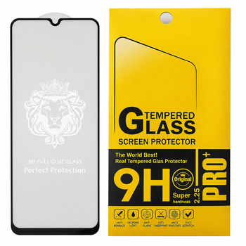 Защитное стекло Lion для Xiaomi Redmi 10C / 10 Power Full Glue, с черной рамкой