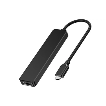 Адаптер Choetech HUB-M80-BK, USB Type-C 5-в-1