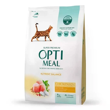 Сухой корм для взрослых котов Optineal Nutrient Balance с курицей 4 кг (4820083905575)