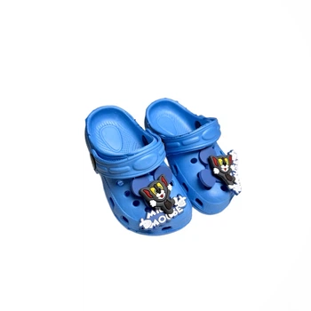 Крокси яскраво блакитні з джибітсами Crocs (131-54) 28(р)