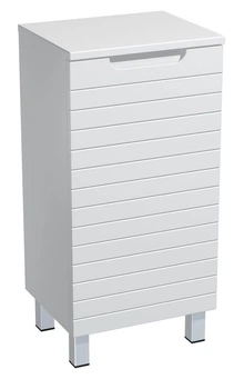 Тумба Milleau PARALLEL 40см с корзиной в ванную комнату, белый