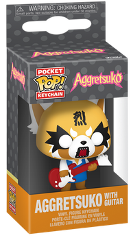 Брелок Funko Pocket POP! KEYCHAIN: Aggretsuko — Aggretsuko with Guitar, Агрецуко с гитарой