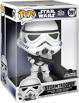 Фигурка Funko Pop! STAR WARS: POP JUMBO 10" — #391 Stormtrooper (2020 Galactic Convention Shared Exclusive), Штурмовик (25 см)