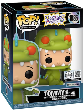 Фігурка Funko Pop! DIGITAL: NFT Nickelodeon — #1886 Tommy as Reptar (Royalty Edition) with Pop! Protector, Томмі в костюмі Рептара