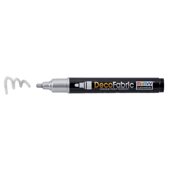 Маркер для росписи тканей Серебро односторонний 223 DecoFabric Marvy