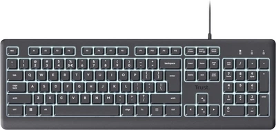 Klawiatura przewodowa Trust Primo Illuminated Keyboard USB Black (8713439257328)