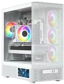 Obudowa MODECOM Volcano AQ400 ARGB MIDI White (MC-A-AQ400-4FA-W)