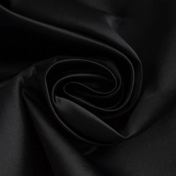 Ткань тафта свадебная IDEIA 220 г/м2 155 см плотная ткань для свадебных платьев, вечерней одежды и декора черная