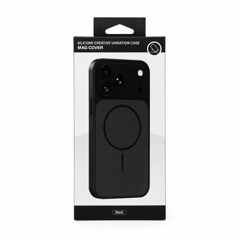 Протиударний Чохол для смартфона Silicone Creative Variation Case MAG COVER Apple iPhone 14 Pro Max 1,Black (MagCOViP14PM-1)