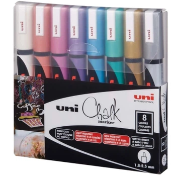 Набор маркеров UNI набор POSCA Metallic Color, 1,8-2,5 мм, 8 шт (PWE-5M METALLIC 8C)