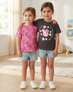 Детская футболка (набор из 2 шт) Peppa Pig рост 110-116 (TS0020G076)