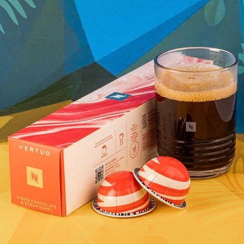 Кава в капсулах Nespresso Vertuo White Chocolate & Strawberry (білий шоколад і полуниця), Швейцарія(10 шт.) 230 мл