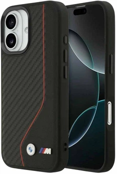 Etui BMW M Carbon Line & Logo MagSafe do Apple iPhone 17 Black (3666339482121)