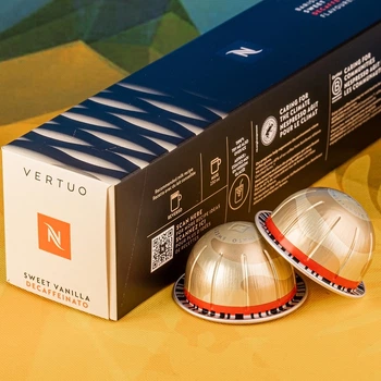 Nespresso Vertuo Barista Creations Sweet Vanilla Decaffeinato (Сливочный и сладкий), Без кофеина 230мл