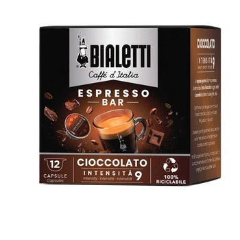 Капсули Bialetti Espresso Bar Chocolate для кавомашин Gioia, шоколадний смак, 12 шт.