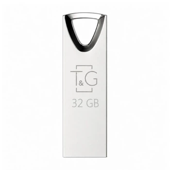 Флеш-пам'ять USB 32GB T&G Metal USB 2.0 моноблок метал срібний