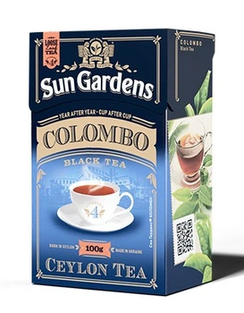 Чай чорно-зелений Colombo 100г, ТМ Sun Gardens