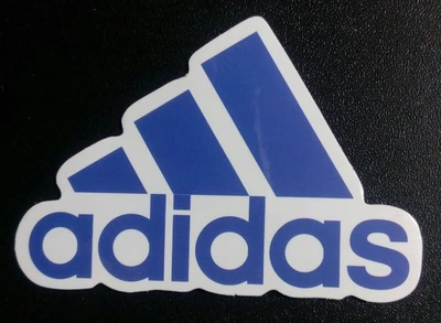 Стикер етикетка-наклейка самоклейка Adidas 3 (8см х 5,5 см)