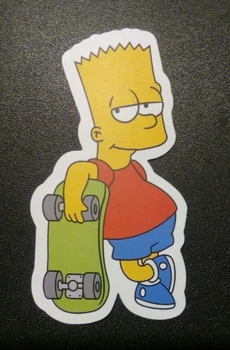 Стикер етикетка-наклейка самоклейка Bart 1 (4,5 см х 8,5 см)