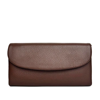 Жіночий гаманець натуральна шкіра Genuine Leather коричневий 8810-3 coffee