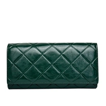 Гаманець натуральна шкіра Genuine Leather зелений 524288 green