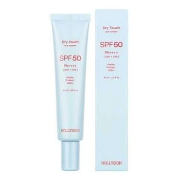 Матуючий сонцезахисний крем для обличчя HOLLYSKIN Dry Touch. SPF 50, 40 мл (4823109705920)