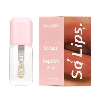 Зволожувальна олія для губ HOLLYSKIN So Lips. Peptide Lip Oil №001. Lemon Glaze, 4 мл (4823109703889)