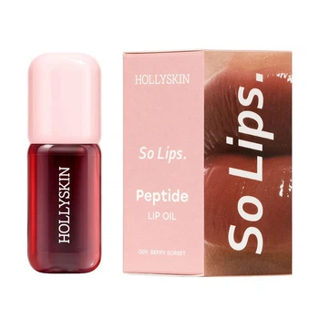 Зволожувальна олія для губ HOLLYSKIN So Lips. Peptide Lip Oil №009. Berry Sorbet, 4 мл (4823109703964)