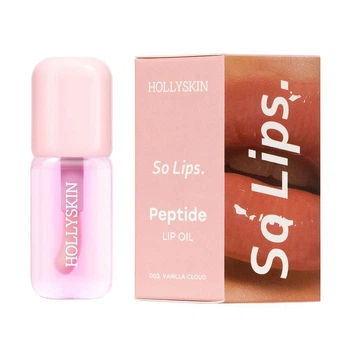 Увлажняющее масло для губ HOLLYSKIN So Lips. Peptide Lip Oil №003. Vanilla Cloud, 4 мл (4823109703902)