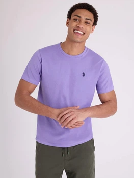 Футболка бавовняна довга чоловіча U.S. Polo Assn 113904-0400A(PAISLEY PURPLE) M Бузкова (786667330147)