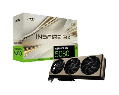 Відеокарта MSI GeForce RTX 5080 INSPIRE 3X OC (RTX 5080 16G INSPIRE 3X OC)