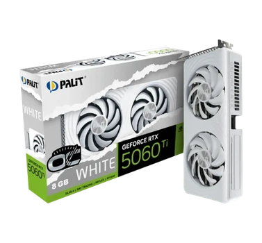Видеокарта Palit GeForce RTX 5060 Ti White OC (NE7506TU19P1-GB2062M)