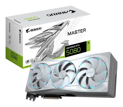 Видеокарта Gigabyte GeForce RTX 5080 AORUS MASTER ICE (GV-N5080AORUSM ICE-16GD)