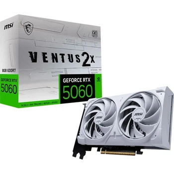 Видеокарта MSI GeForce RTX 5060 VENTUS 2X OC WHITE (RTX 5060 8G VENTUS 2X OC WHITE)