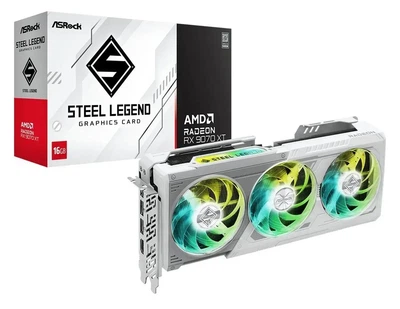 Видеокарта ASRock Radeon RX 9060 XT Steel Legend OC (RX9060XT SL 16GO)