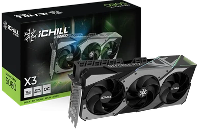 Видеокарта Inno3D GeForce RTX 5080 iCHILL X3 (C50803-16D7X-176069H)