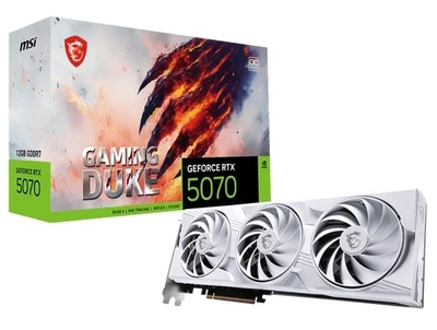 Видеокарта MSI GeForce RTX 5070 GAMING DUKE 3X WHITE (RTX 5070 12G GAMING DUKE 3X WHITE)