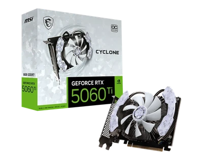 Видеокарта MSI GeForce RTX 5060 Ti CYCLONE OC (RTX 5060 Ti 8G CYCLONE OC)