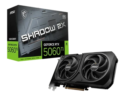 Видеокарта MSI GeForce RTX 5060 Ti SHADOW 2X OC PLUS (RTX 5060 Ti 16G SHADOW 2X OC PLUS)
