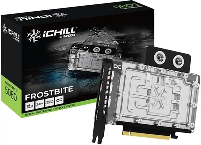 Видеокарта Inno3D GeForce RTX 5080 iCHILL FROSTBITE (C50803-16D7X-1760FB)