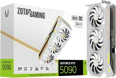 Видеокарта Zotac GeForce RTX 5090 GAMING SOLID OC White (ZT-B50900Q-10P)